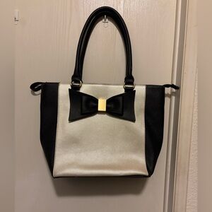APT 9 Tote Bag with Black Bow